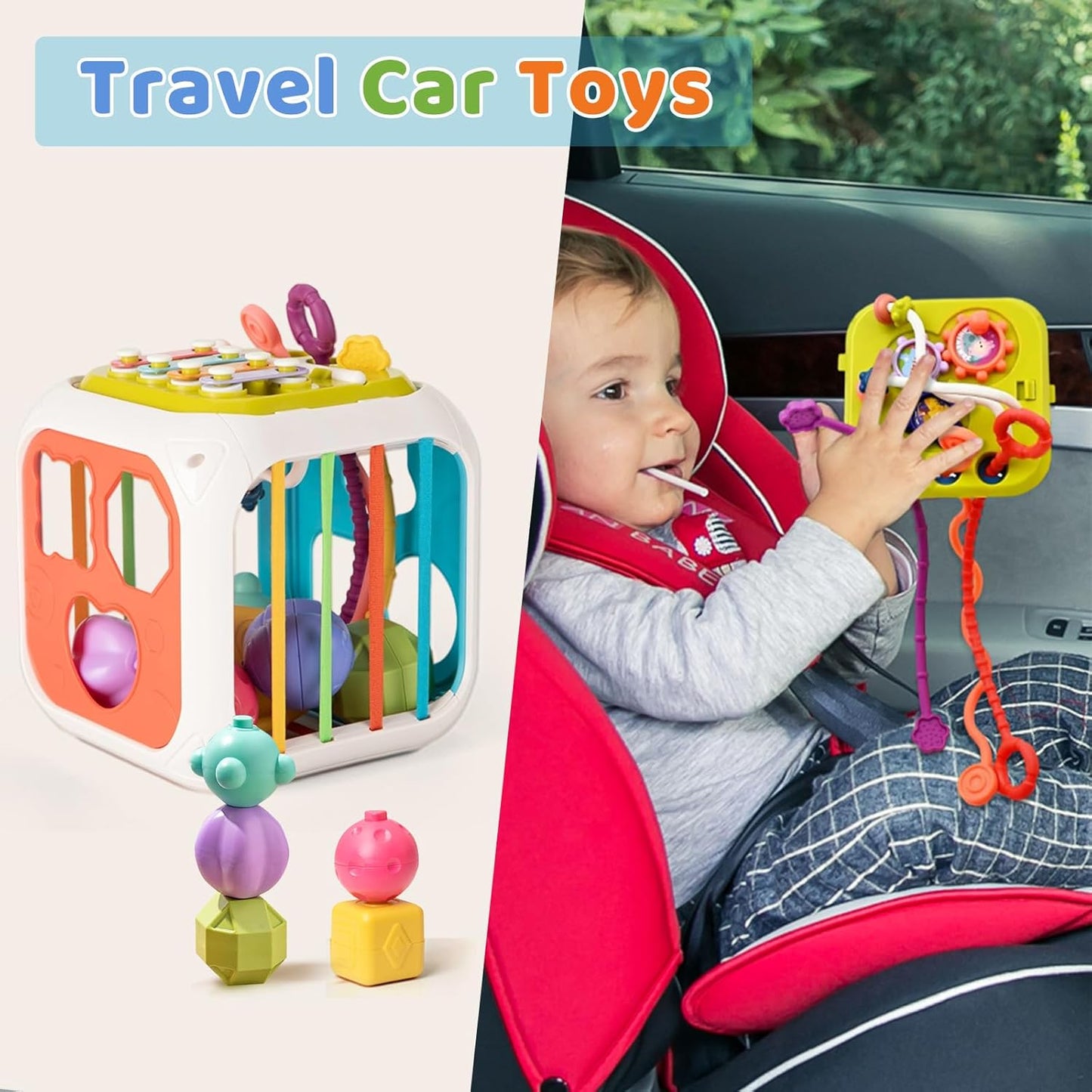 MINGKIDS Baby Toys 12-18 Months,Baby Sensory Fine Motor Skills Developmental Toys,Gifts for 6 9 12 18 Month Age 1 2 3 4 One Two Year Old Boys Girls Kids, multicolor