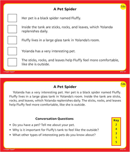 Super Duper Publications | Sequencing Events in Stories Fun Deck Flash Cards | Educational Learning Resource for Children