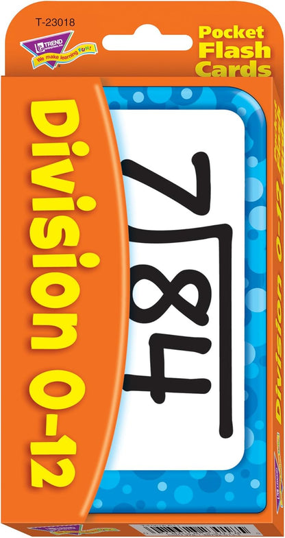 Division Pocket Flash Cards