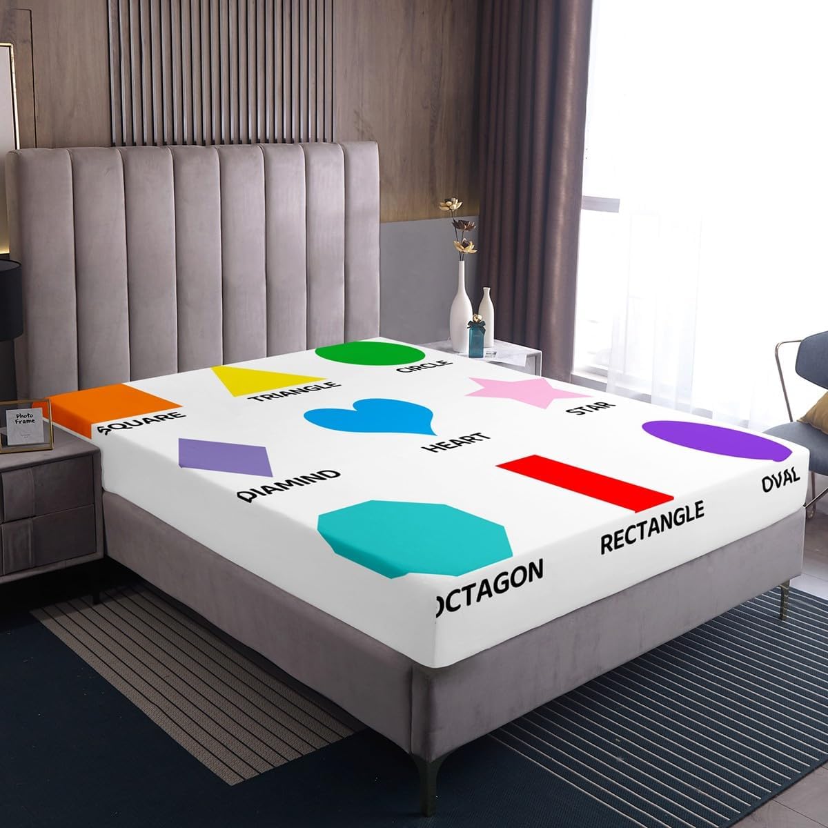 Chemistry Bed Sheets for Kids Teens Girls Boys,Chemical Experiment Fitted Sheet Twin,Science Themed Sheets for Math Lovers,Chemistry Lab Bedding Set,White and Black
