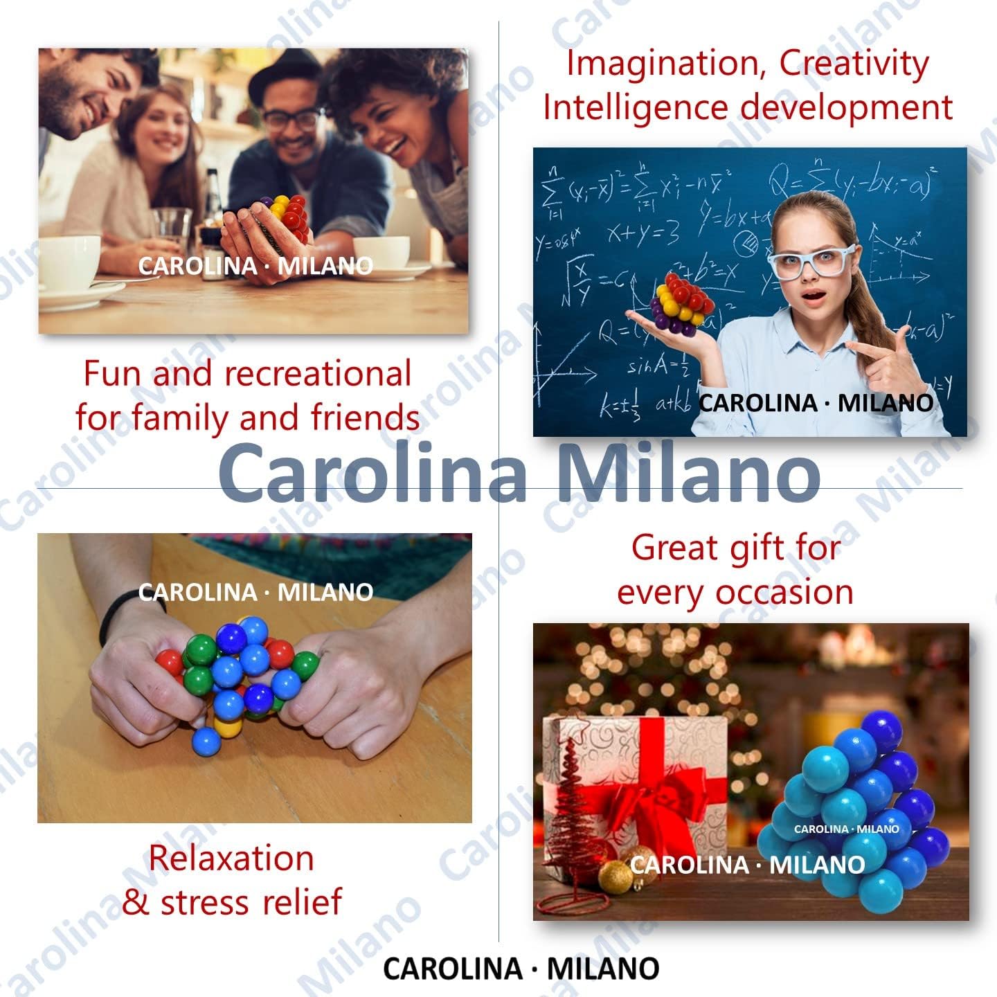 Science Kit Toys 27 PCS Colorful Magnets Building Blocks, Large Hematite Magnetic Stones, Stress Relief Autism, Home Office Kids Adults Intelligence Development Educational Birthday Party