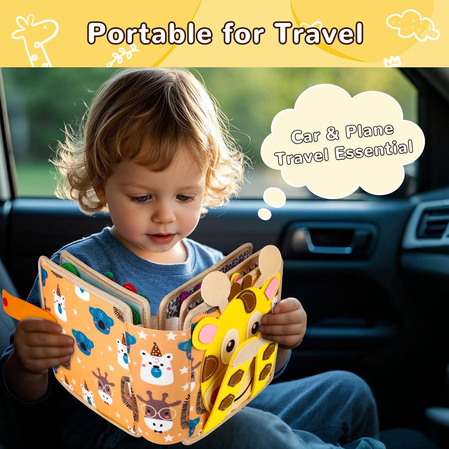 Busy Book for 1 Year Old:Quiet Books for Toddlers 1-3,Poke A Dot Books for Toddlers 1-3,Trending Gifts for 1 Year Old Boy Or Girl