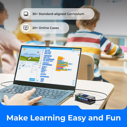 Makeblock CyberPi Project-Based Kit: Coding for Kids 8-12, STEM Programmable Robot with Scratch & Python Support, IoT Technology & Built-in WiFi Module