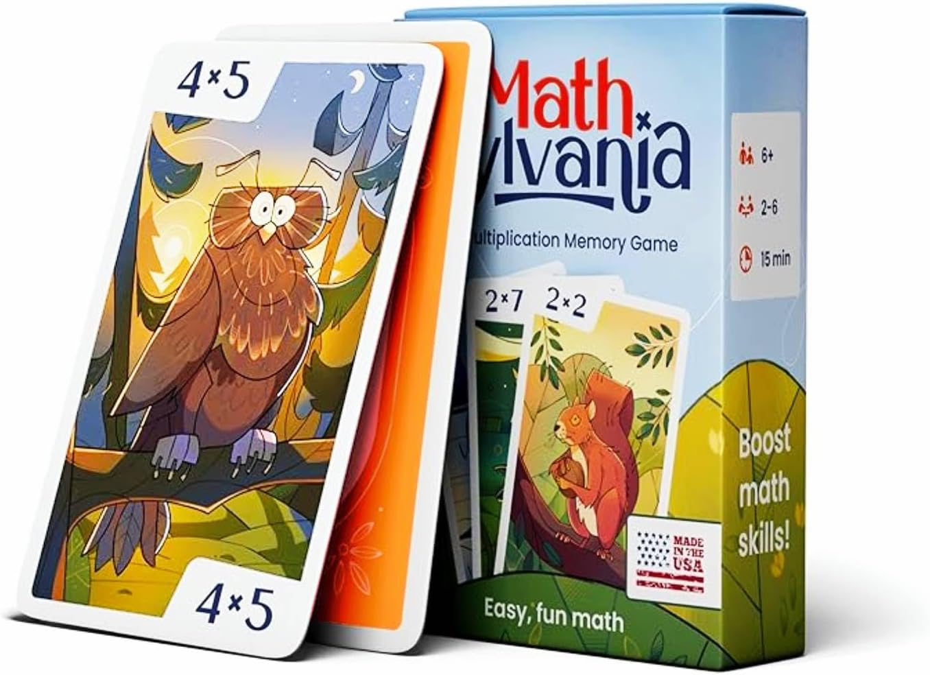Homeschool Multiplication Memory Card Game – MathSylvania | Family Game Night Learning Game | Made in USA