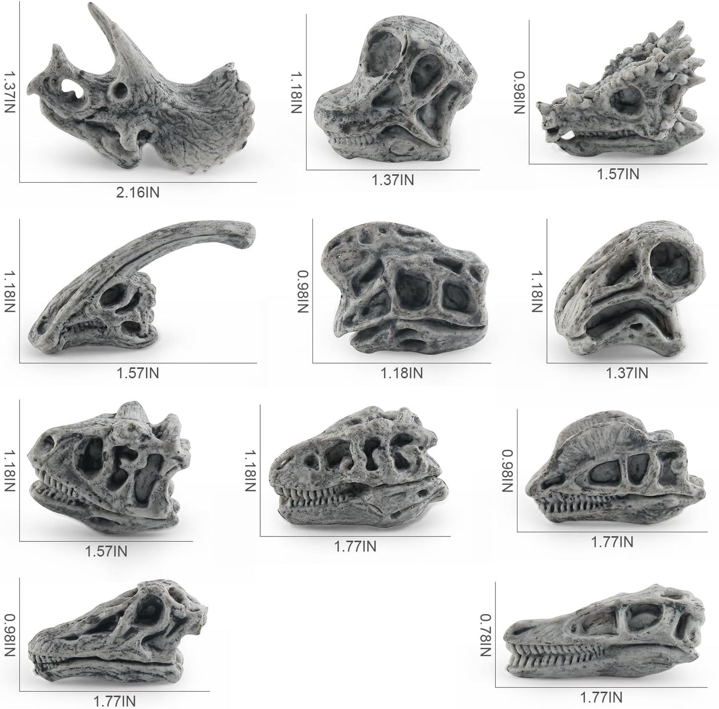 LC JoyCre Mini Dinosaur Bones for Kids Sandbox Toys - Realistic Fake Dinosaur Bones for Kids to Dig Up