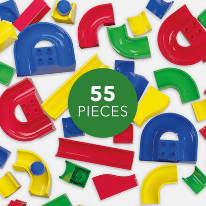 Hubelino 55 Piece Run Elements - The Original Marble Run Expansion Set - Made in Germany