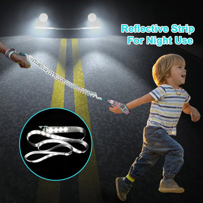 Accmor Toddler Harness Leash + Reflective Anti Lost Wrist Link, Cute Car Kids Back Pack with Hand Strap Collapsible Child Walking Restraint Belt Tether Hold Baby Boys Close for Outdoor Travel