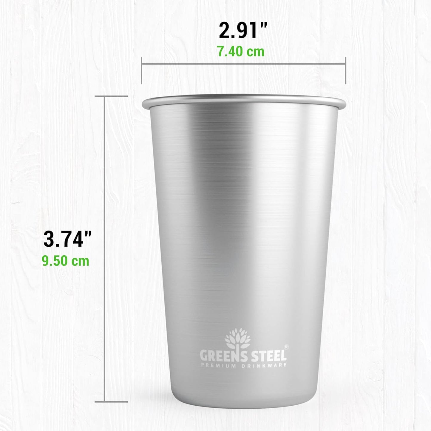 10oz Kids Cups – Stainless Steel Cups for Home, Party, Camping & Outdoor Activities – BPA Free, Unbreakable, Premium Stackable Metal Drinking Glasses for Children (4-Pack)