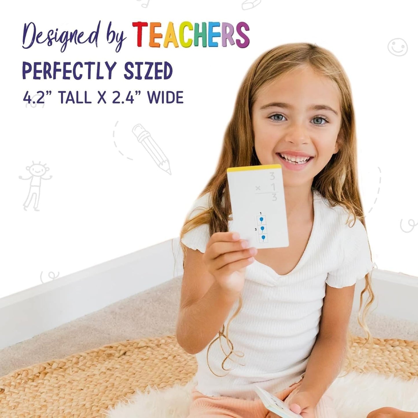 merka Math Flash Cards, 169 Flashcards in Total, Multiplication Learning Mathematics, Create Game for Kids, Classroom and Homeschool Toys, 1st to 4th Graders, Ages 4-14