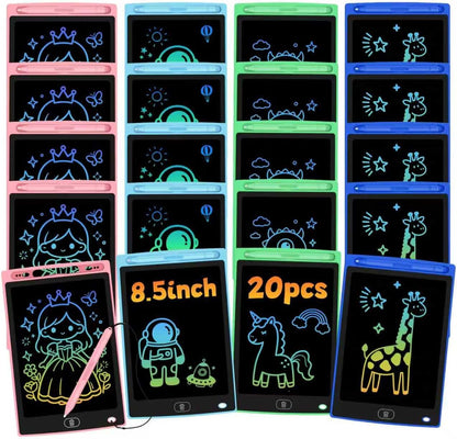 4 Pack LCD Writing Tablet for Kids, Erasable and Reusable Toddler Doodle Board in 8.5 inch, Ideal Educational Drawing Pad for Learning Toy for Ages 3-8 Gifts for Girls Boys