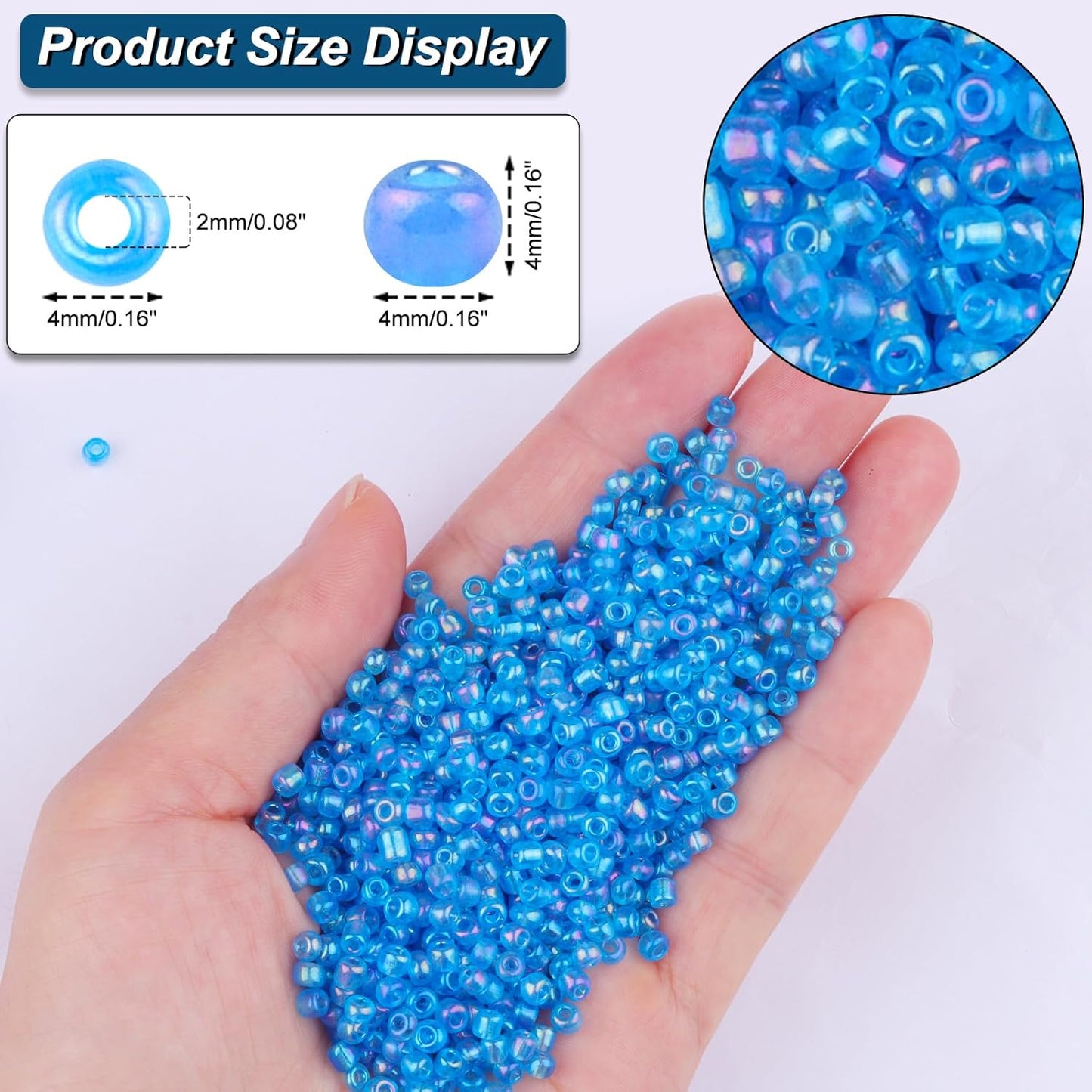 10100 Pcs Size 11/0 Glass Seed Beads, 2 mm Dark Green Small Mini Spacer Loose Pony Beads for Jewelry Making and DIY Crafts - Colors B