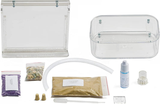 Anthouse.ES - Natural Sand Ant Farm - Basic Acrylic Kit (Sandwich + Foraging Box) - 12x10x1 cm and 18x10x5 cm