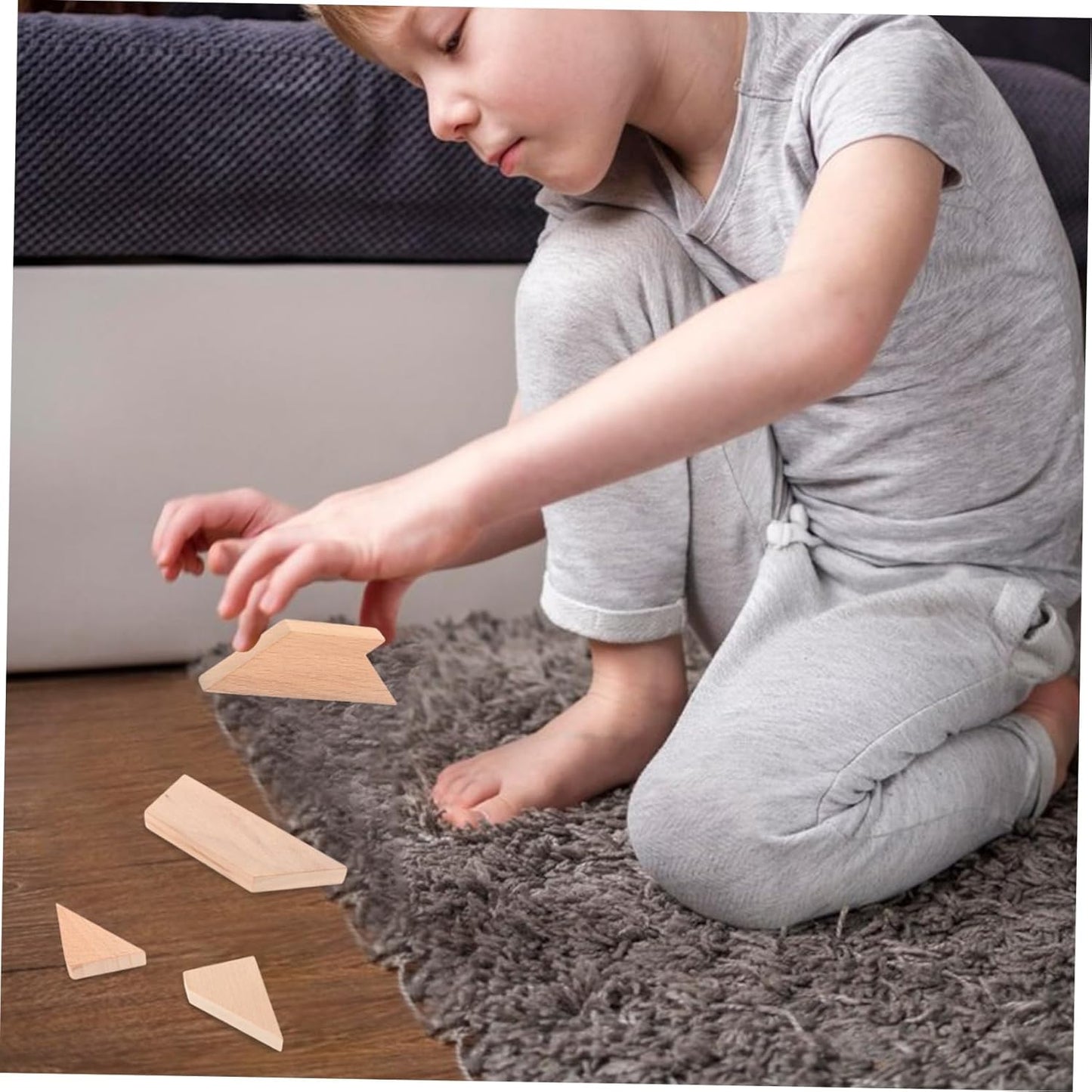 Abaodam 4Pcs Shape Wooden Brain Teaser Puzzle Educational Cognitive for and Engaging Puzzle Box Game for Family Bonding and Interactive Play