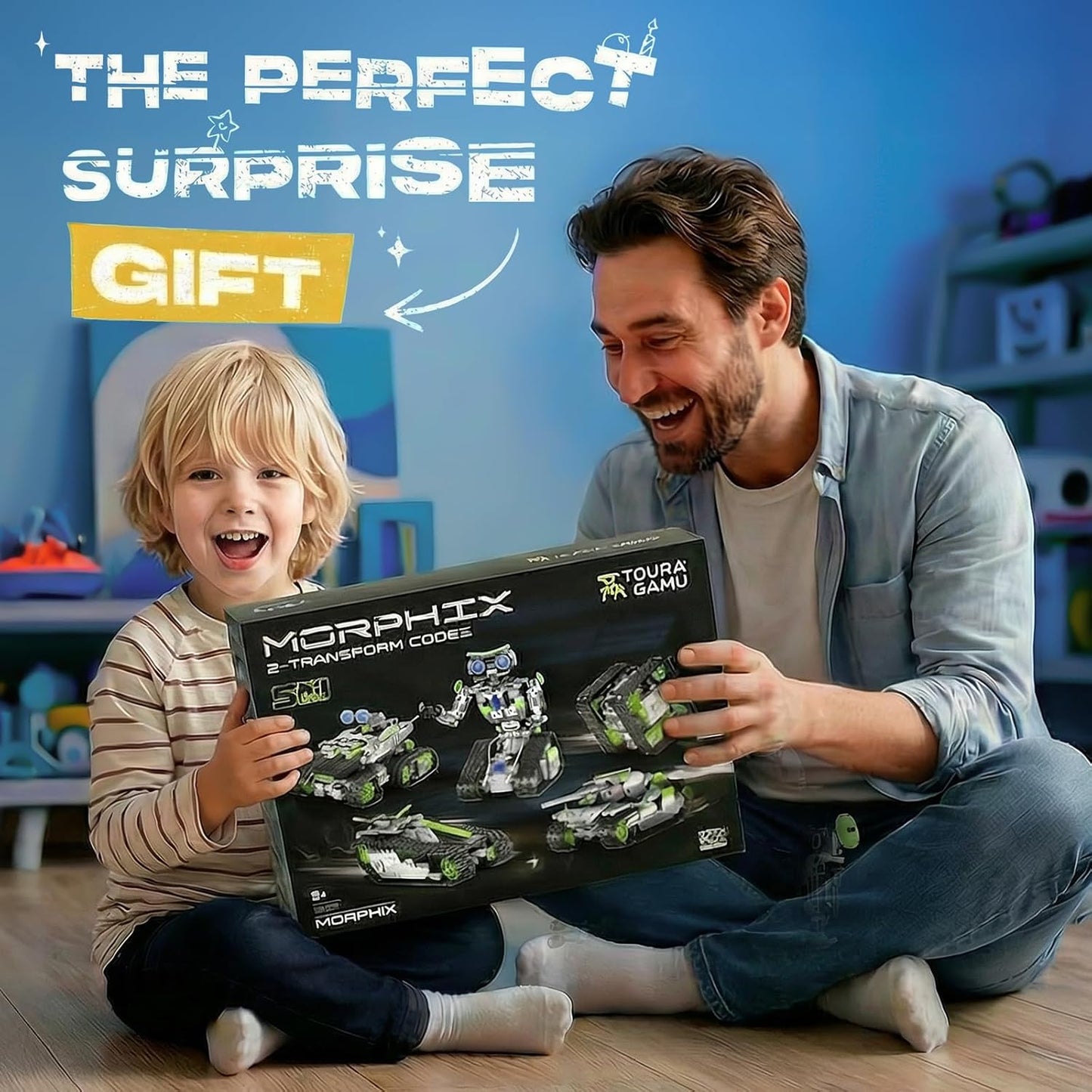 DOLIVE 5 in 1 STEM Robotics Kit, Building Block Set for Kids Ages 8-14, Remote Control and App Controlled Robot/Tank/Transporter/Scout/Engineering Vehicles, Birthday Gift for 8 9 10 11 12+ Years Old