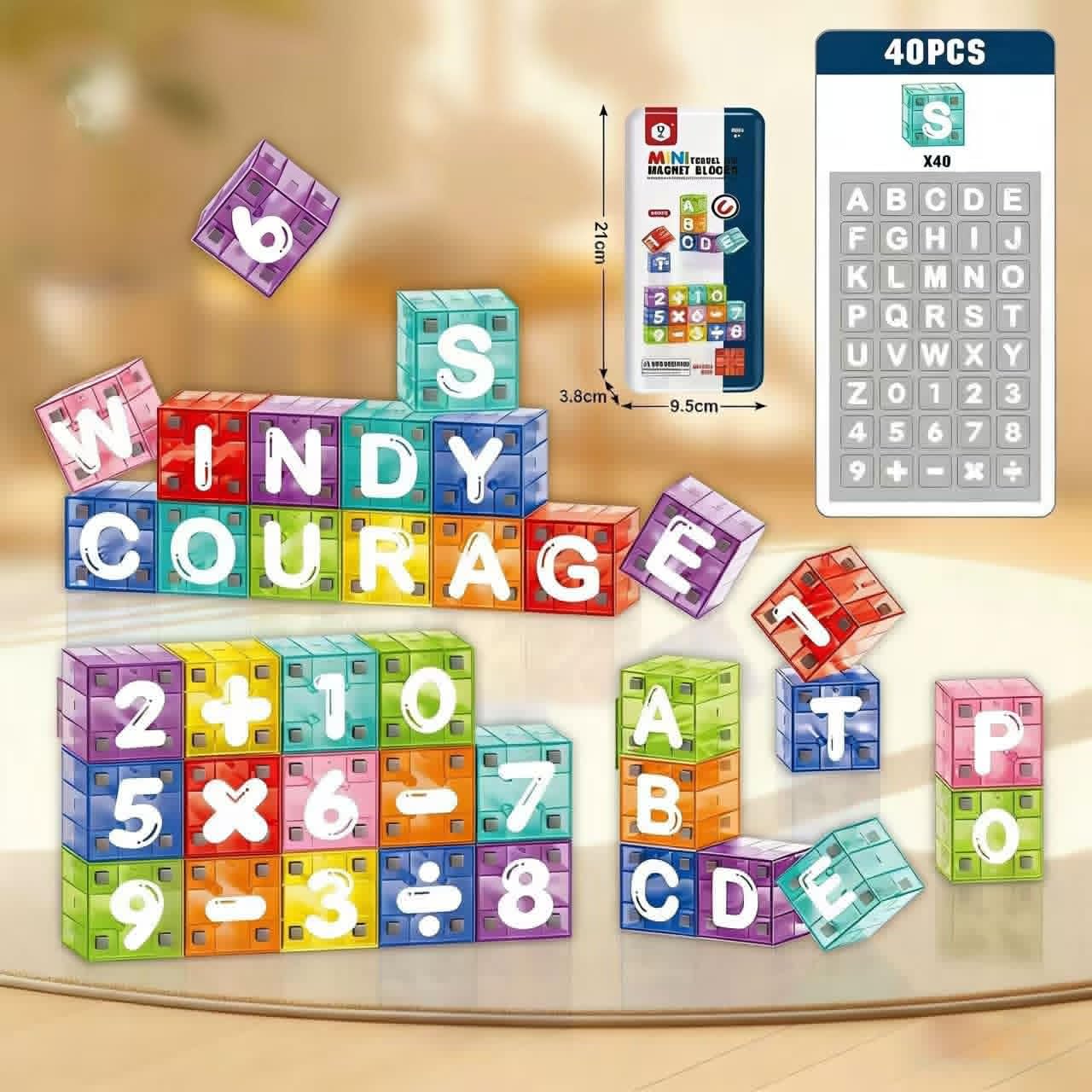 Magnetic Blocks,100 PCS Build Magnetic Santa Chimney Xmas Tree Gift World, STEM Construction Magnetic Cube for Boys Girls Age 3 4 5 6 7 8 9 10,Sensory Stacking Toy Christmas Birthday Gifts for Kids