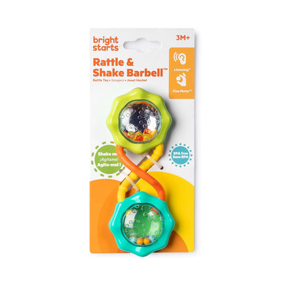Bright Starts Soothers & Shakers 7pc Gift Set - BPA-Free Baby Rattles, Teethers and Stroller Toys, Unisex, Newborn+