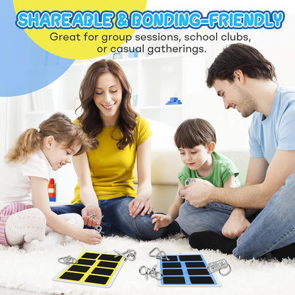 Metal Brain Teaser Puzzles Ring Educational Toys, Steel IQ Games Physics Mind Metal Puzzles for Adults, Unlock Interlock Game, Brain Teaser Puzzle for Party Favor Kids (A+B+C)
