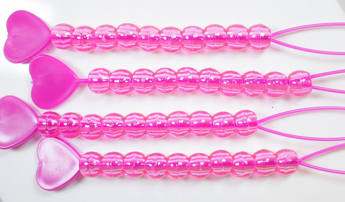 BeadBox: Sustainable Hair Beads for Kids, Reusable Organizer Storage Solution | 160 Hair Beads for Kids | Automatic Hair Bead Threader (Candy)