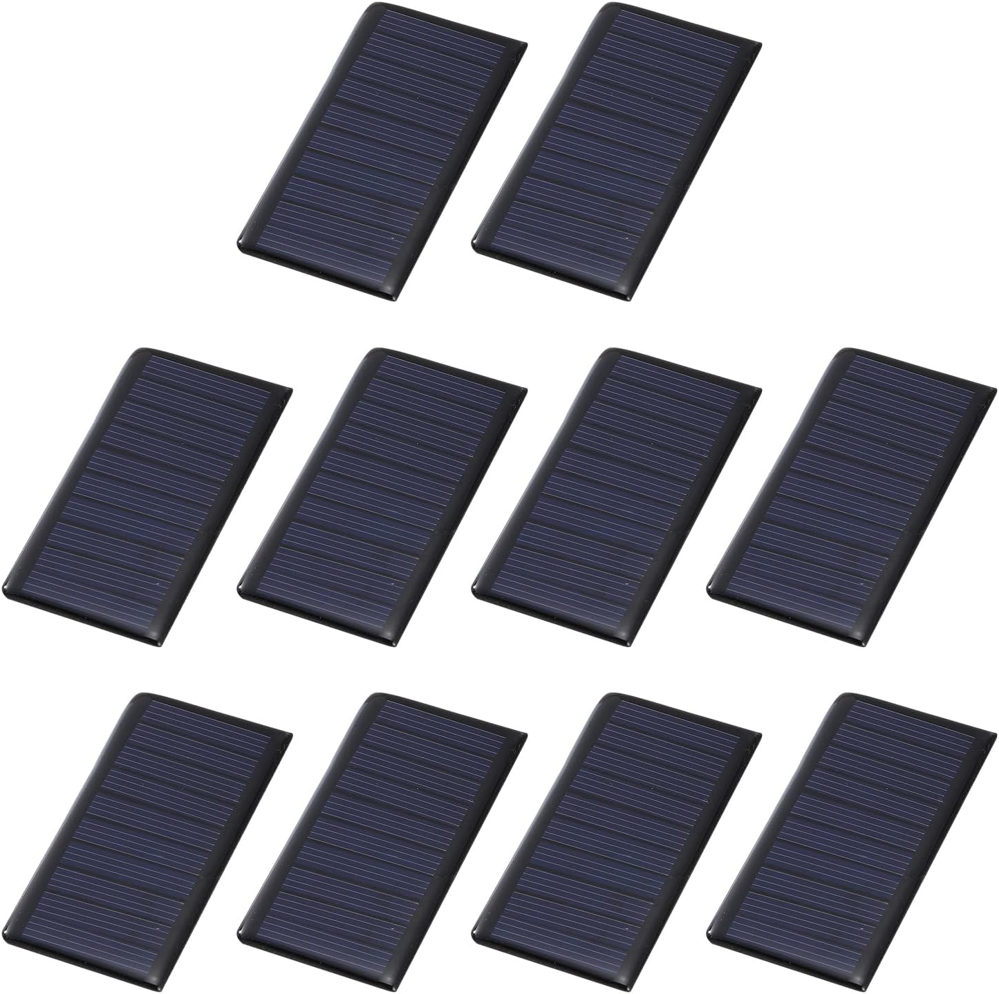 MECCANIXITY 10PCS 2V 0.08W 0.04A Mini Solar Panels for Solar Power, Small Solar Photovoltaic Cells Charge DIY Electric Toy Materials Solar System Kits, 1.57" x 1.57"