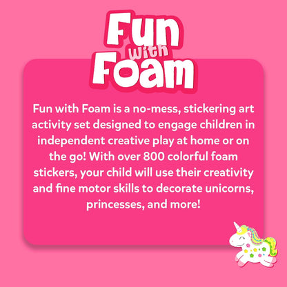 Skillmatics Foam Sticker Art Activity - Animals, Mess-Free Fun for Kids, 800+ 3D Foam Stickers, DIY Felt Craft Kits, Gifts for Boys & Girls Ages 3, 4, 5, 6, 7
