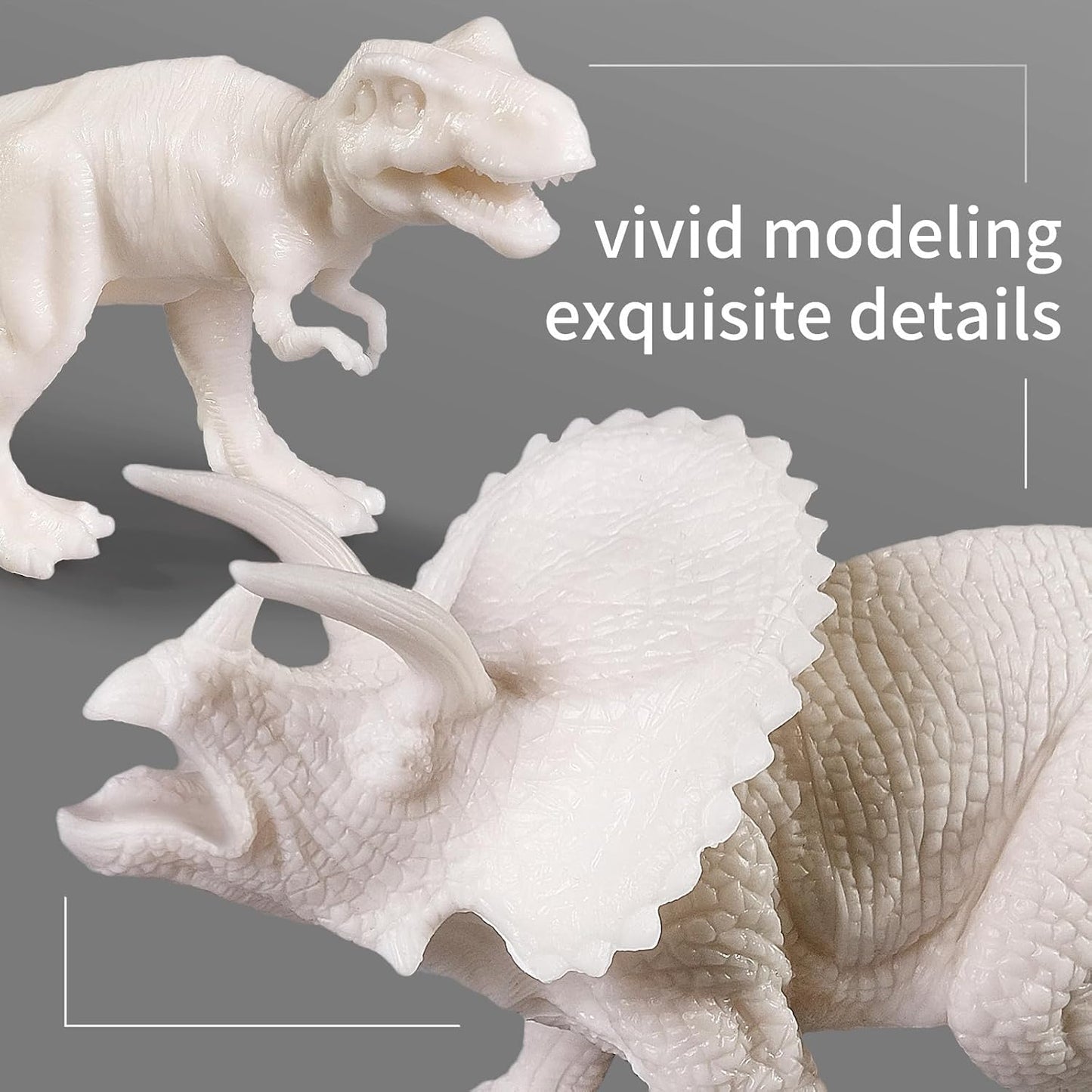 3D Dinosaurs Painting Kit with 12 Dinos for Kids Age 3-15, Arts and Crafts Kits Drawing Toys with Dinosaurs Set Creativity Gifts for Boys and Girls