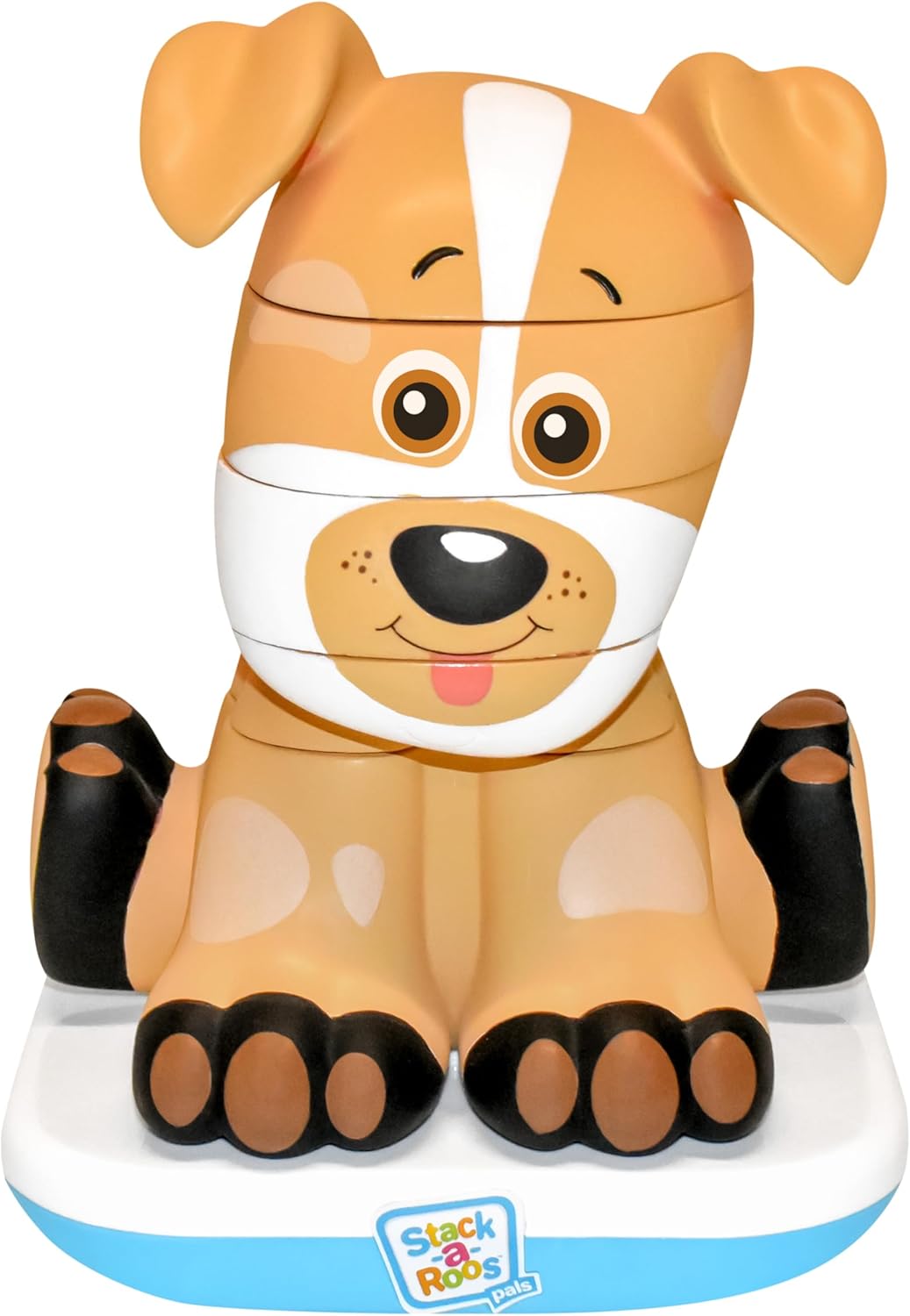 Stack-a-Roos Baby Giraffe by Salus Brands - Animal Stacking Toy, Educational Early Learning Toy for Infants Babies Toddlers, Age 12+ Months - Great Baby Gifts, STEM