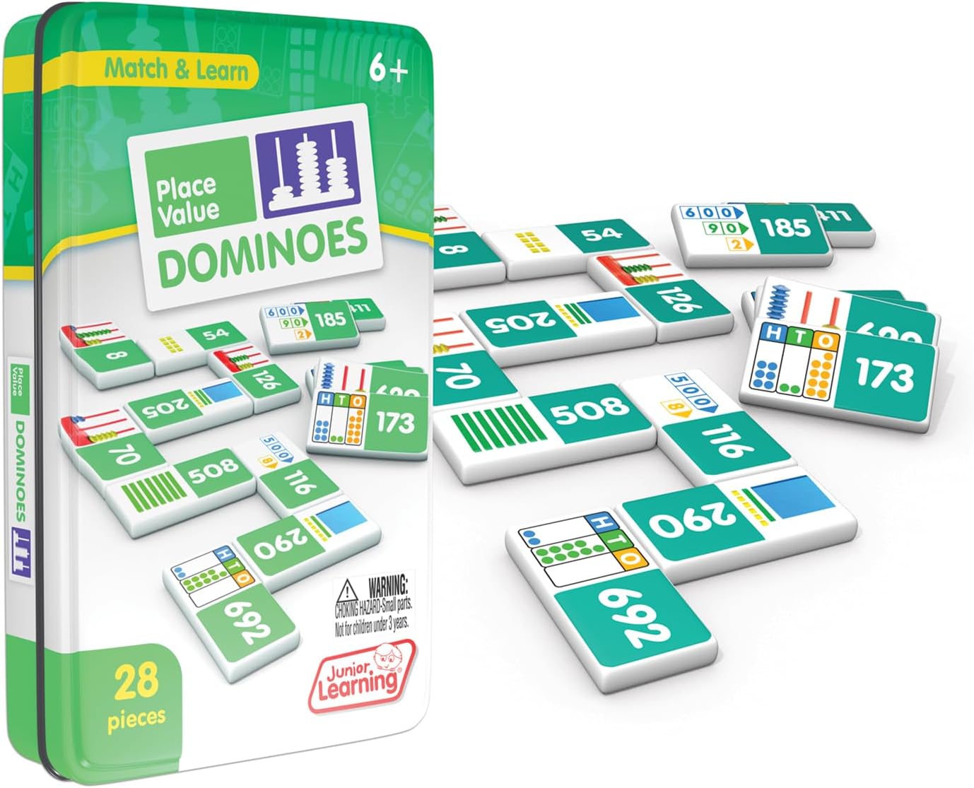 Junior Learning Place Value Dominoes Educational Action Games