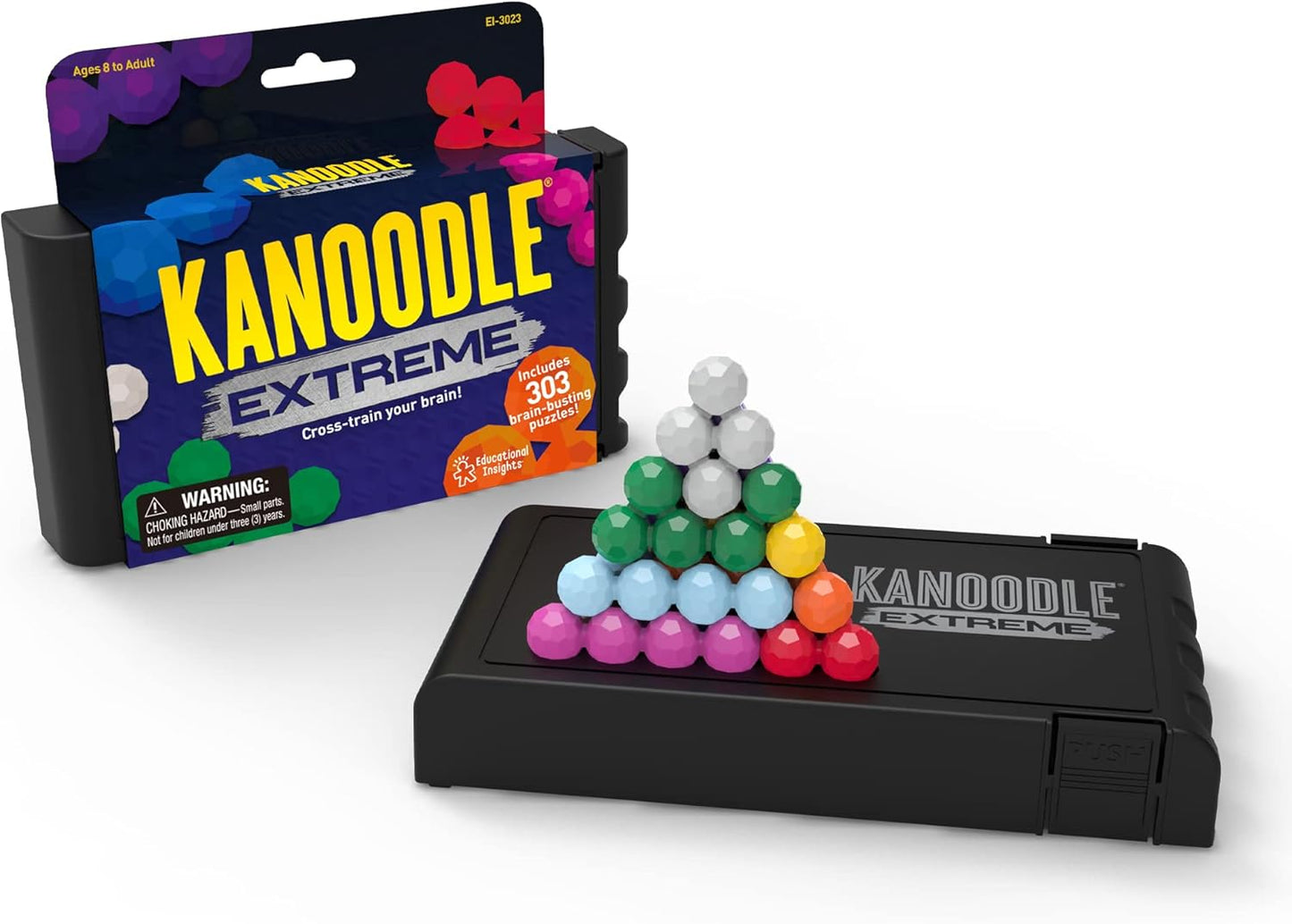 Educational Insights Kanoodle Extreme - 3D Brain Teaser Puzzles for Kids, Spatial Puzzle Games for Adults, Teens and Kids, Problem Solving Toys and Logic Puzzles, Single Player Games