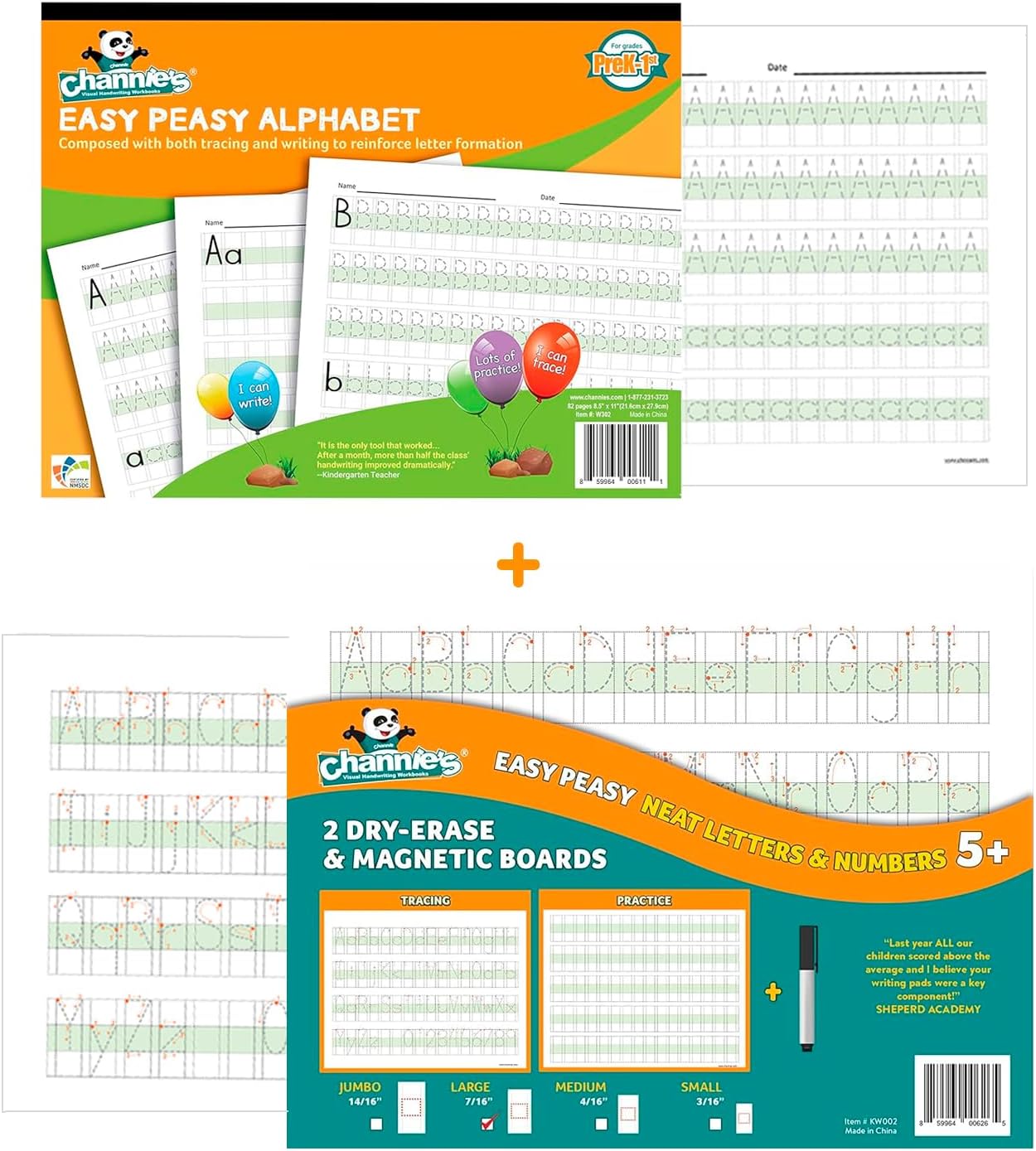 Dry Erase Number & Alphabet Flashcards for Kids Ages 3-5, 10 Numbers & 26 Visual ABC Flash Cards, Homeschool Learning Supplies, Summer School & After School Teaching Supplies for Handwriting Practice