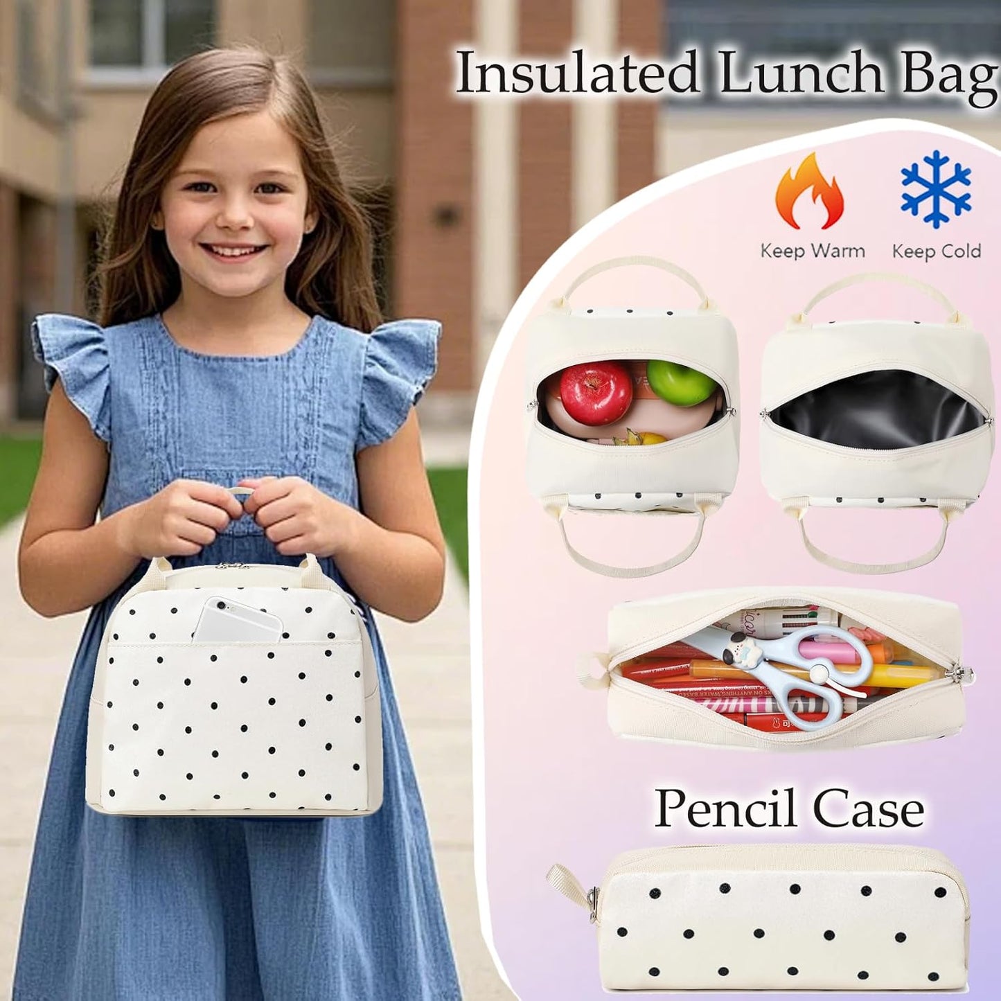 Girls Backpack for Elementary Unicorn Backpack Kids Backpack School Bookbag for Girls 3 in 1 Set Back to School