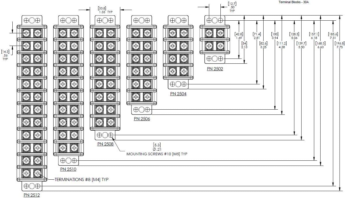 Blue Sea Systems Terminal Blocks 20A - 65A
