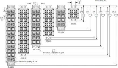Blue Sea Systems Terminal Blocks 20A - 65A