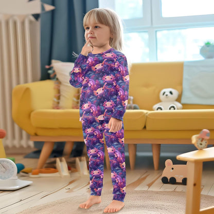 ALAZA Shark Starfish Palm Tree 2 Piece Pajama Set Long Sleeve Top and Pants Sleepwear Unisex - Colors A