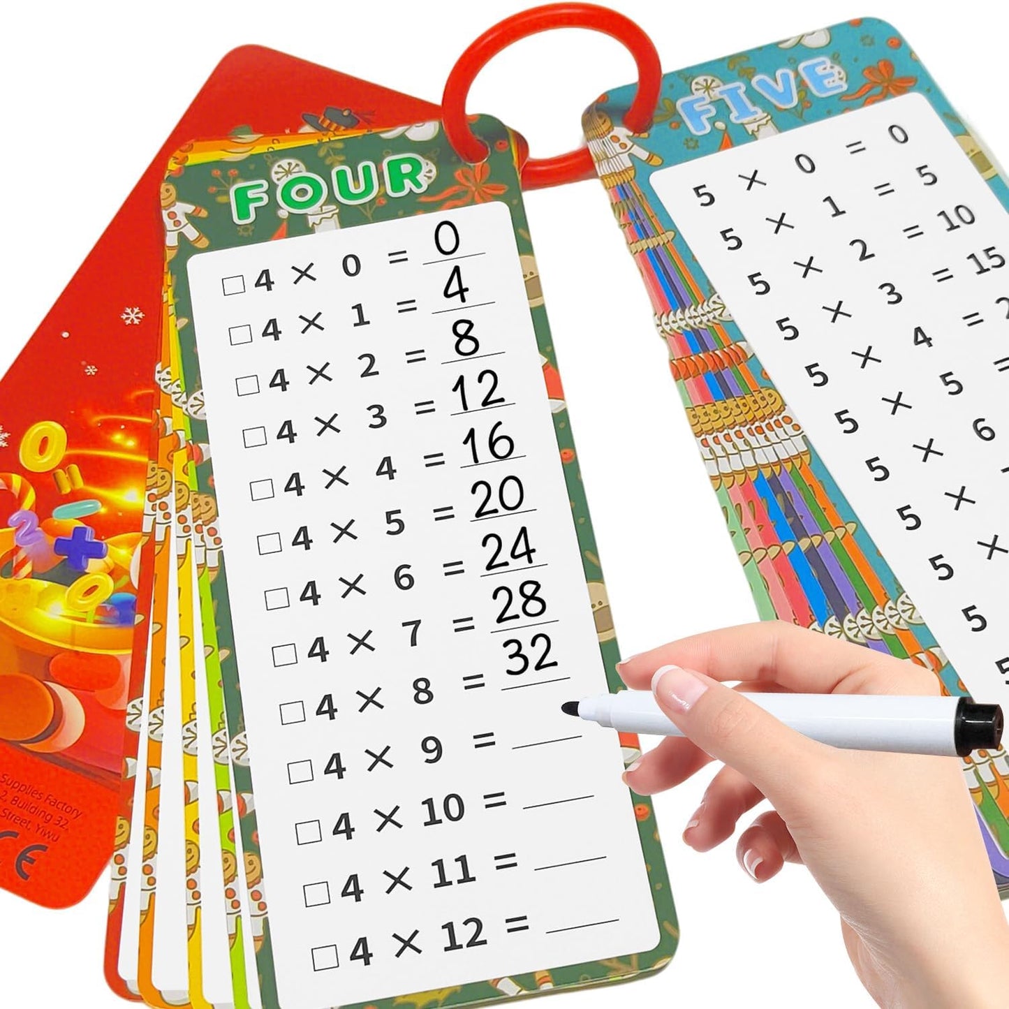 0-12 Multiplication Flash Cards, Large Math Table Flashcards, Multiplication Chart, Educational Times Table Flashcards for Classroom for 1st to 3rd Grades
