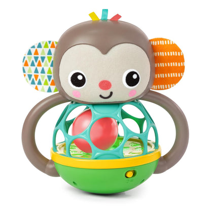 Bright Starts Oball Musical Toy, Jingle & Shake Pal, BPA-Free Easy-Grasp Baby Rattle Toy, Ages Newborn+