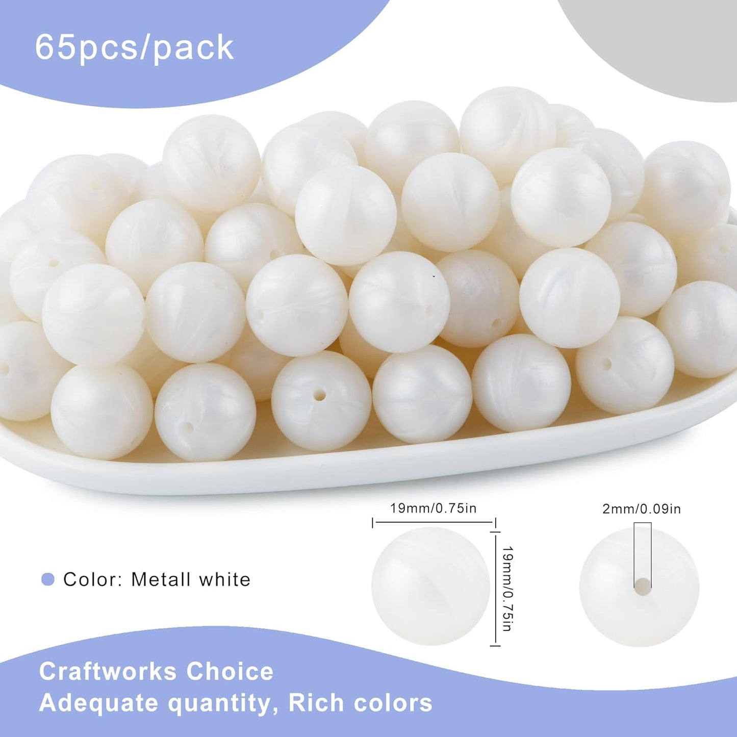 65Pcs 19mm Silicone Beads for Keychain Making Bracelet Necklace, Bulk Round Silicone Beads for Pens（Christmas Green） - Colors B