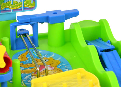 TOMY Screwball Scramble Level Up Marble Maze - Vertical Beat-The-Clock Marble Run Game - Skill & Dexterity Challenge - 1–4 Players - Ages 5+