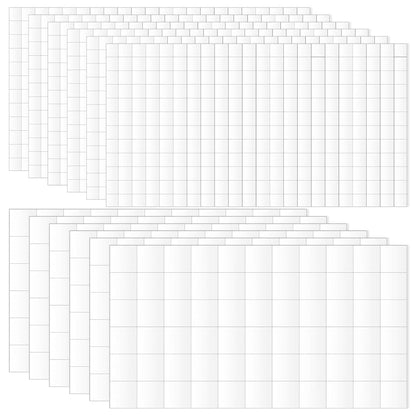 Foam Squares for Crafts,Double Sided Foam Square,12 Sheets/1980pcs Discs Squares Stickers Square for Crafts DIY Craft Supplies Scrapbooking Office Class Christmas (0.47In/12mm, 0.24In/6mm)