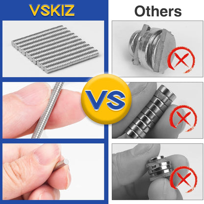 320Pcs Small Neodymium Magnets, 6x2mm Small Rare Earth Magnet Mini Magnets for Whiteboard, Office, School, STEM Measurement Kit, 3D Printing,Science Experiments