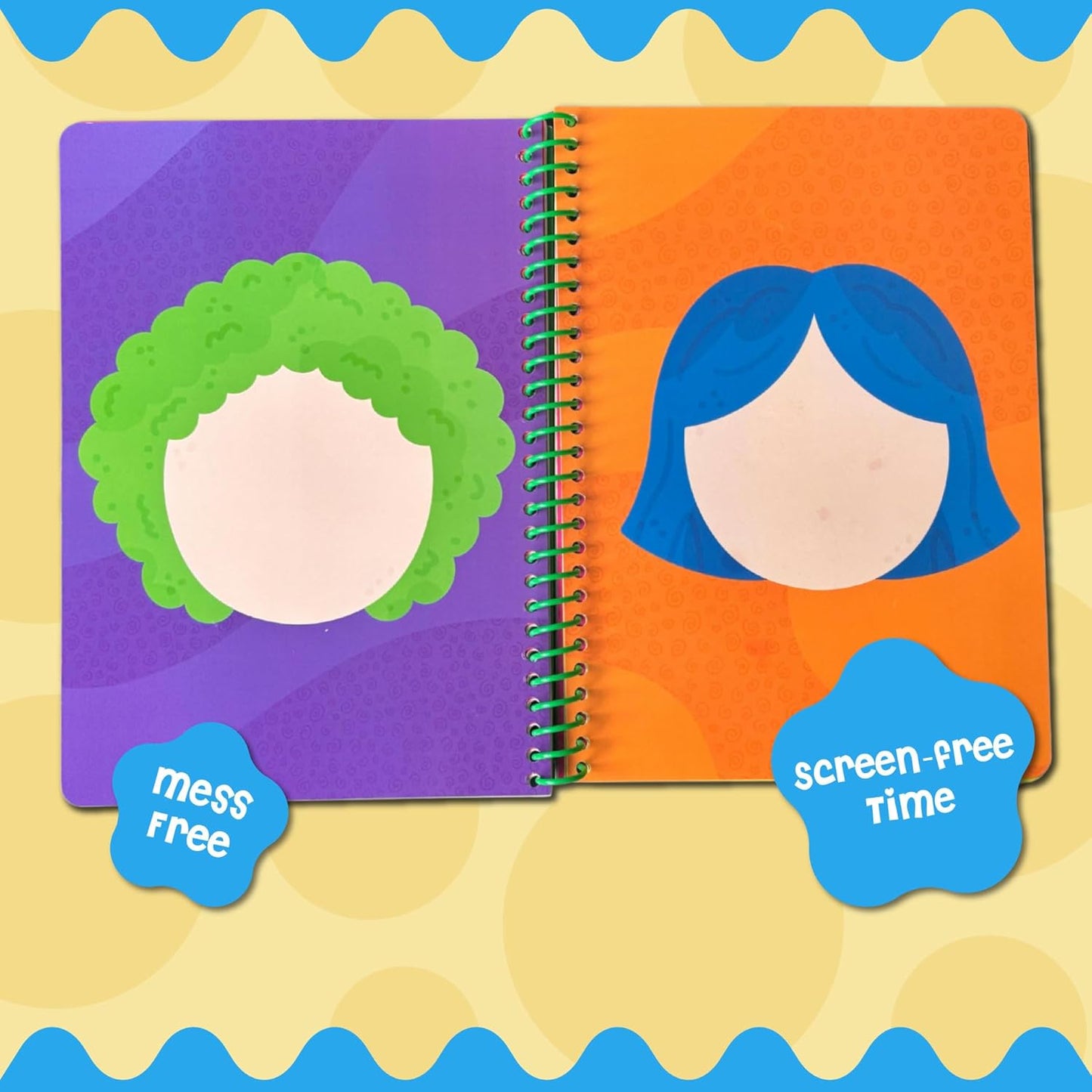 Stick4Ever Jelly Sticker Book - for Kids - Waterproof, Easy to Clean Reusable Sticker Book for Toddlers- Reusable Road Trip Activities for Kids - Stocking Stuffers for Toddlers (Wonderland)