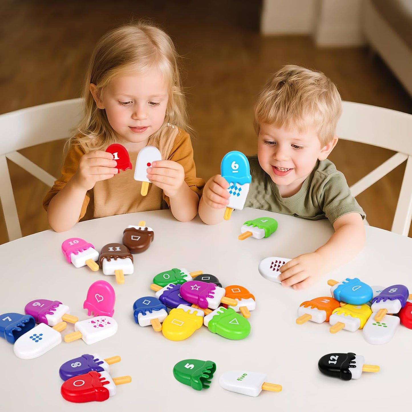 USATDD Matching Eggs for Toddlers Montessori Geometric Eggs Color & Shape Recognition Toy, Fine Motor Skills Shape Sorter Puzzle, Easter Eggs Toys Gifts for Kids, Easter Basket Stuffers