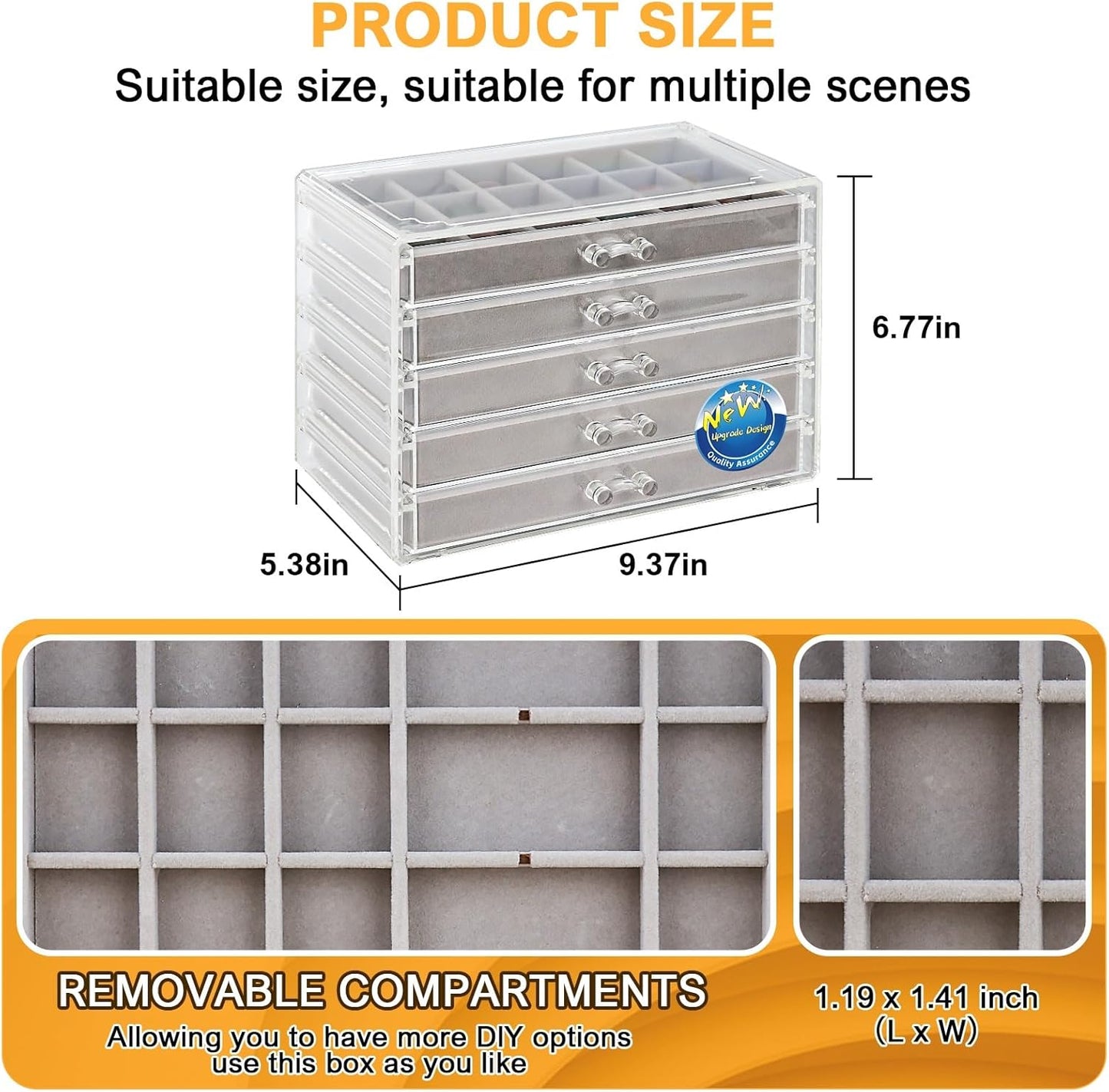 Rock Collection Box for Kids - Display Case for Collectibles - Storage and Display Shelf - Generation 2