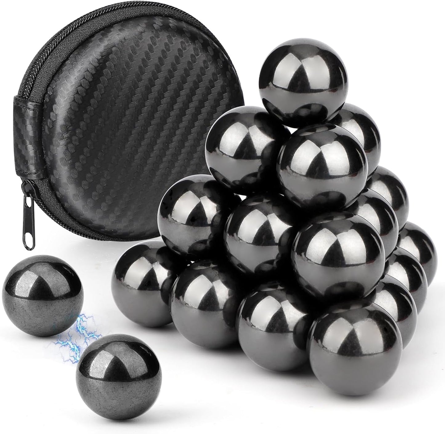 Fidget Magnet Toy for Adults, Magnet Hand Roller, Magnetic Toy for Men, Magnet Slime Ferrite Putty Office Desk Decorations, Gift for Science Kit 21 PCS