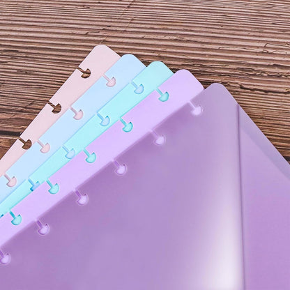 Discbound Dividers with Pockets 7x9.25'' Classic Size Discbound Notebook Divider 9 Disc Bound Planner Inserts Pocket 10pcs Plastic Index Dividers for Planner Folder Office