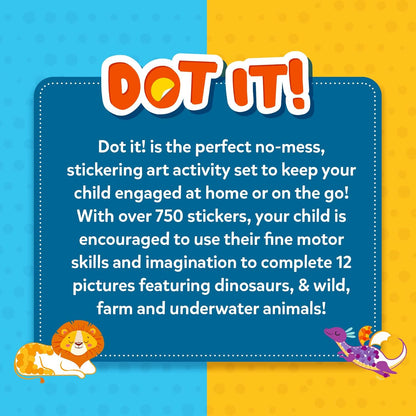 Skillmatics Dot It Sticker Art - Disney Princess, Mess-Free Fun for Kids, 500+ Stickers, Craft Kits, DIY Scrapbooking Activity, Gifts for Girls & Boys Ages 3, 4, 5, 6, 7