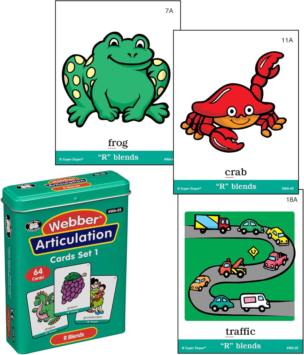 Super Duper Publications | Articulation R Blends Fun Deck | Vocabulary and Language Development Flash Cards | Educational Learning Materials for Children