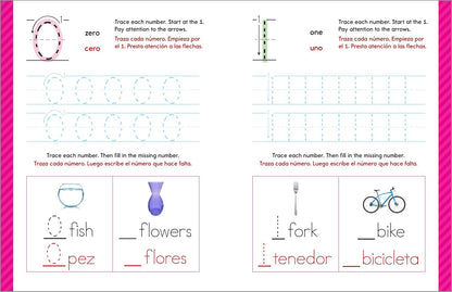 My First Bilingual Learn-to-Write Workbook: English-Spanish Bilingual Practice for Kids: Line Tracing, Letters, Numbers, and More! (My First Preschool Skills Workbooks)