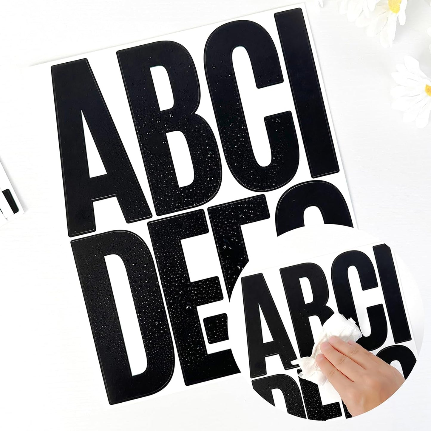 480 Pcs Waterproof 3" Vinyl Alphabet & Number Stickers - Self-Adhesive for Mailboxes, Windows, Doors, Signs, Vehicles & More, Black
