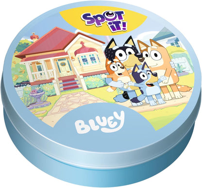 Asmodee Spot It! Bluey Card Game - Fast-Paced Matching Game Featuring Bluey & Friends, Fun for Family, Kids & Adults, Ages 4+, 2-8 Players, 15 Minute Playtime