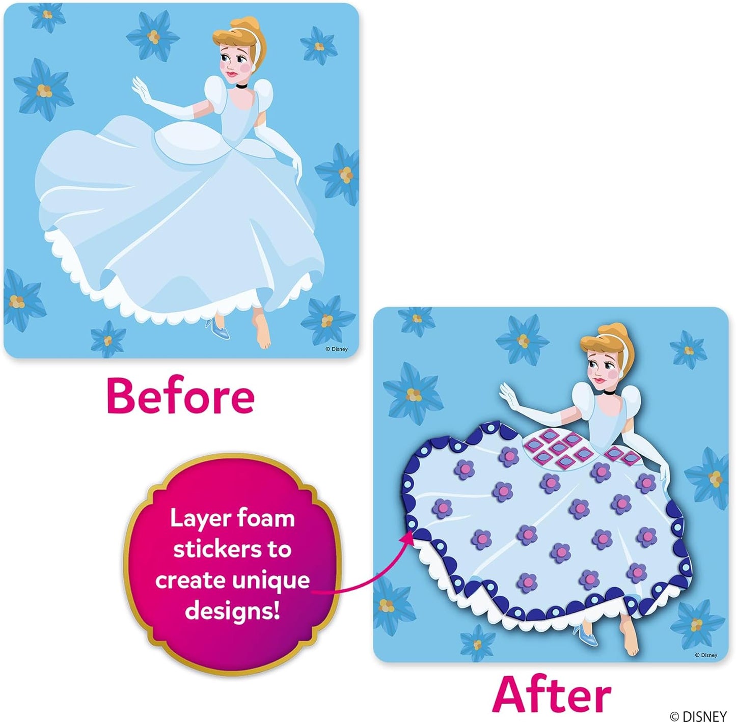 Skillmatics Foam Sticker Art Activity - Animals, Mess-Free Fun for Kids, 800+ 3D Foam Stickers, DIY Felt Craft Kits, Gifts for Boys & Girls Ages 3, 4, 5, 6, 7